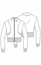 MC303 AMP Cropped Warm Up Jacket by Med Couture