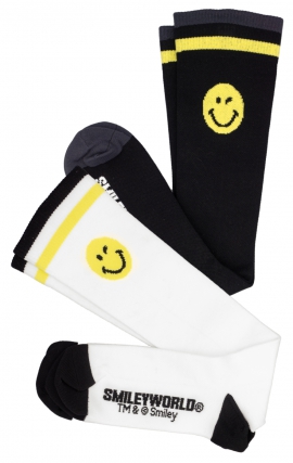 SA179 koi Smiley World Chaussettes de Compression 2-Paires - Just Smiling