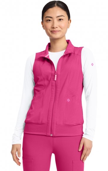 MC500 AMP 4 Pocket Zip Front Vest with Removable Hood by Med Couture MC500 AMP 4 Pocket Zip Front Vest with Removable Hood by Med Couture
