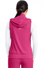 MC500 AMP 4 Pocket Zip Front Vest with Removable Hood by Med Couture