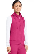 MC500 AMP 4 Pocket Zip Front Vest with Removable Hood by Med Couture