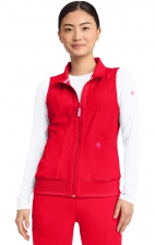 MC500 AMP 4 Pocket Zip Front Vest with Removable Hood by Med Couture