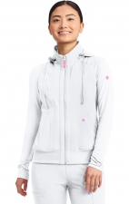 MC500 AMP 4 Pocket Zip Front Vest with Removable Hood by Med Couture