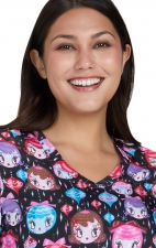 384PRA koi Artist Series Leslie Print Top - Dolly Ornaments