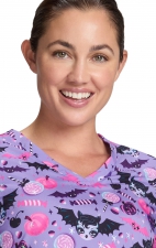 384PRA koi Artist Series Leslie Print Top - Vampire Bat Dolly