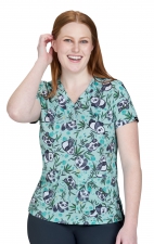 384PRA koi Artist Series Leslie Print Top - Pandas