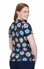 384PRA koi Artist Series Leslie Print Top - Holiday Cats