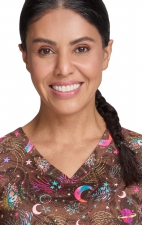 384PRA koi Artist Series Leslie Print Top - Solar Surprise