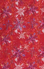 1093PRA koi Basics Artist Series Haut Imprimé Ari avec Encolure Fendue - Etta Vee Snowflakes