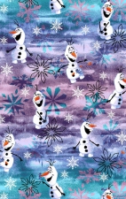 TF796 Tooniforms Haut Imprimé à Col en V avec 2 Poches par Cherokee - Olaf in Arendelle