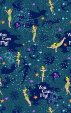 TF796 Tooniforms Haut Imprimé à Col en V avec 2 Poches par Cherokee - Tinker Bell Flight