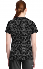 MC632 Med Couture V-Neck Print Top - First Rodeo