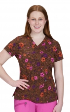 1082PR koi Lite Velora Stretch Print Top - Petal Spots