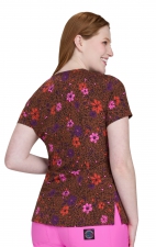 1082PR koi Lite Velora Stretch Print Top - Petal Spots
