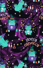 CK856 Haut Imprimé à Col en V avec 2 Poches par Cherokee - Hocus Croakus