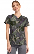 DK667 Haut Imprimé à 4 Poches par Dickies - Floral Geo