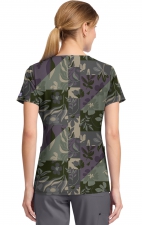 DK667 Haut Imprimé à 4 Poches par Dickies - Floral Geo