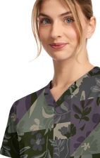 DK667 Haut Imprimé à 4 Poches par Dickies - Floral Geo