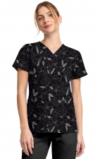 DK667 Haut Imprimé à 4 Poches par Dickies - Scribble Floral