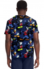 TF788 Tooniforms Haut Imprimer pour Hommes avec 2 Poches par Cherokee Uniforms - Mickey Bro Time