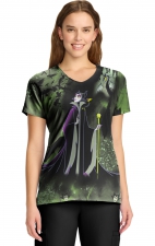 TF626 Tooniforms Modern Classic Fit 2 Pocket Print Top by Cherokee Uniforms - Dark Clouds