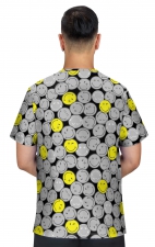 S650PR Smiley World Confident Men's Print Top by koi - Smiling All Around