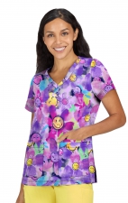 S102PR Smiley World Adoring Print Top by koi - Happy Daze