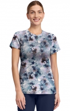 HH911 Ivy 3 Pocket Print Top by Healing Hands - Underwater Blooms