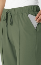 5154 Renew Pantalon Jambe Courte et Droite avec Details Pinktuck par WINK