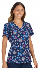 384TKD koi Basics Leslie tokidoki Print Top - Check Up