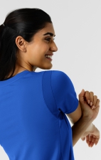 6559 Renew Knit Flex-n-Reach 2 Pocket V-Neck Top by WINK