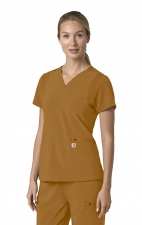 C13210 Carhartt Force Cross-Flex Flex Panel V-Neck Women's Top