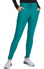 CK095 Pantalon taille moyenne à jambe fuselée et cordon de serrage - Cherokee Form