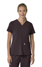 C13210 Carhartt Force Cross-Flex Flex Panel V-Neck Women's Top