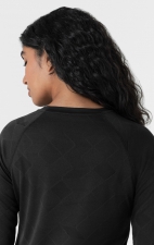 2149 Layers Engineered Long Sleeve Underscrub Top with Watch Windows by WINK