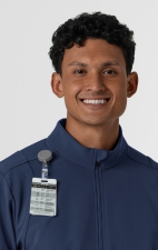 8609 Layers Men's Water Resistant Soft Shell Scrub Jacket by WINK