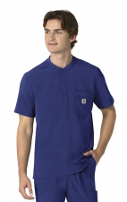 C16310 Carhartt Cross-Flex Men's Henley Scrub Top