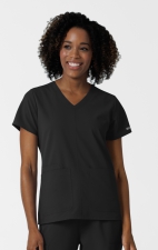 6180 Nürtur Front Seam V-Neck Top by WINK