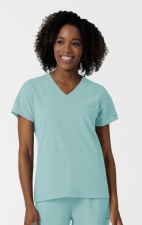 6180 Nürtur Front Seam V-Neck Top by WINK