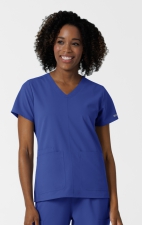 6180 Nürtur Front Seam V-Neck Top by WINK