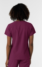 6180 Nürtur Front Seam V-Neck Top by WINK