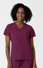 6180 Nürtur Front Seam V-Neck Top by WINK