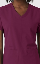 6180 Nürtur Front Seam V-Neck Top by WINK