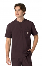 C16310 Carhartt Cross-Flex Men's Henley Scrub Top