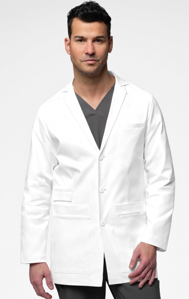 7172 Slate Manteau de Laboratoire 34 po avec 8 Poches pour Hommes par WINK