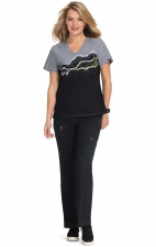 370PLM koi Lite Reform V-Neck Print Top - Agate Geode