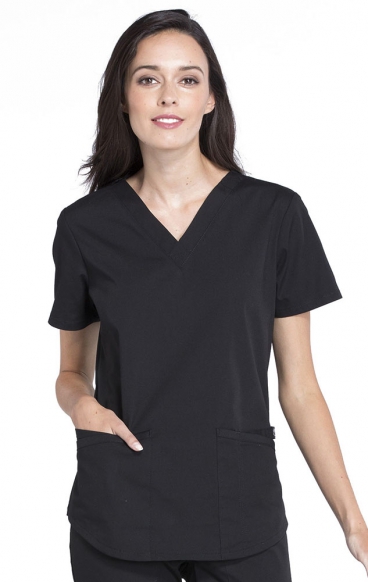 *VENTE FINALE XL WW665 Workwear Professionals Haut à Col en V avec 3 Poches par Cherokee