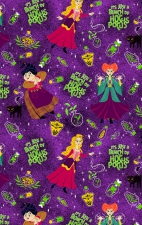 TF794 Tooniforms Haut Imprimé à Col en V avec 2 Poches par Cherokee - Bunch Of Hocus Pocus