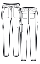 2902 Embrace Pantalon Mia à Jambe Effilé avec 6 Poches par Maevn