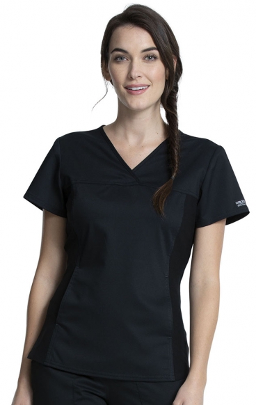 *VENTE FINALE XXS WW2875 Workwear Revolution Haut avec Panneaux Extensibles et Poche Kangaroo de Cherokee